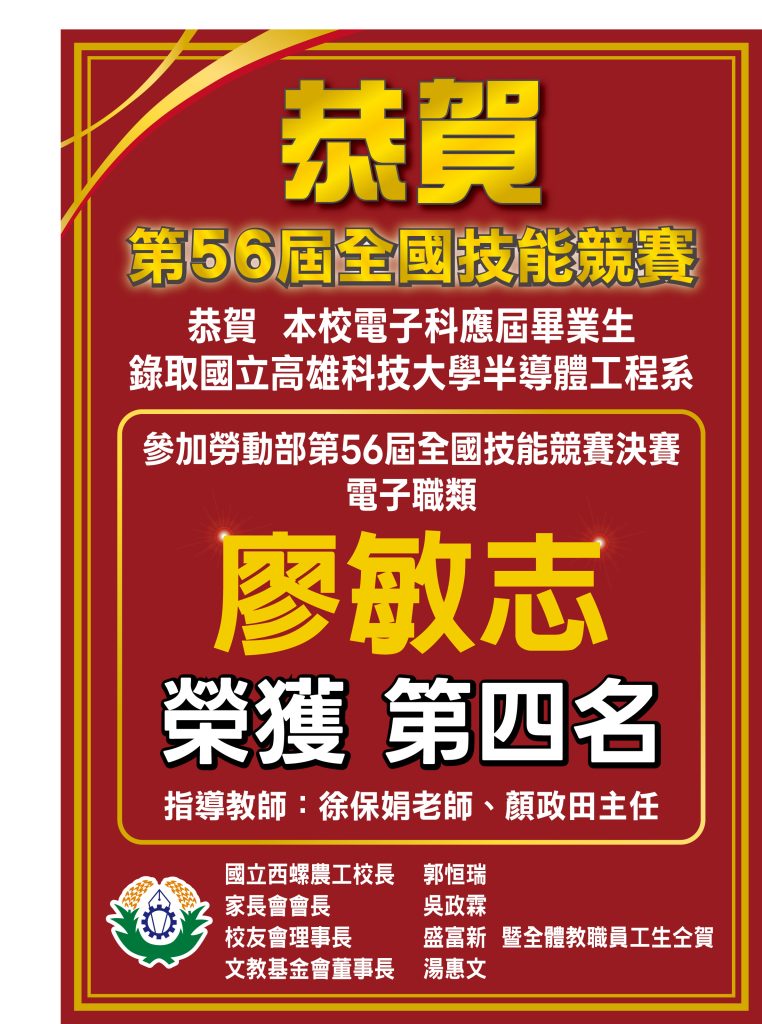 第四名